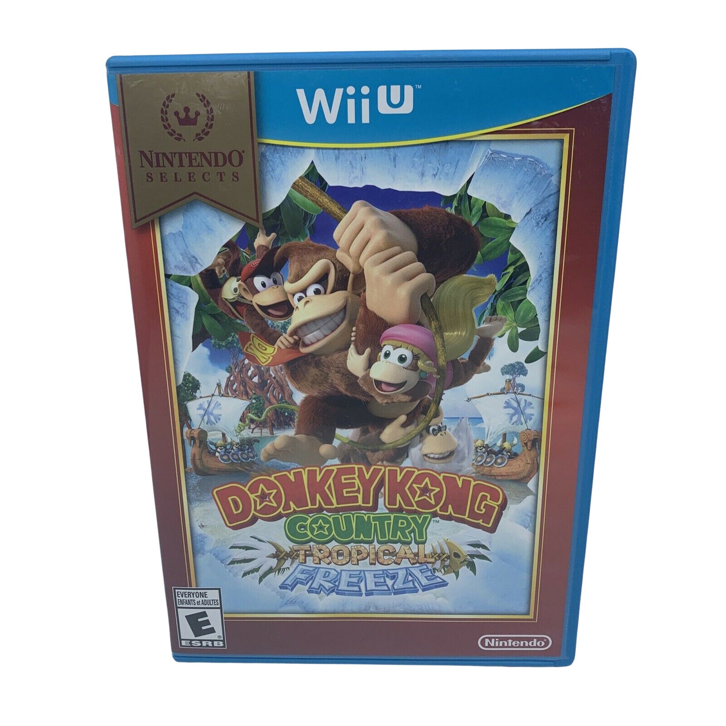 Donkey Kong Country: Tropical Freeze (Wii U, 2016) Game Case Manual - Tested