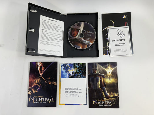 Guild Wars: Nightfall (PC, 2006) Game Case Manual Poster Inserts