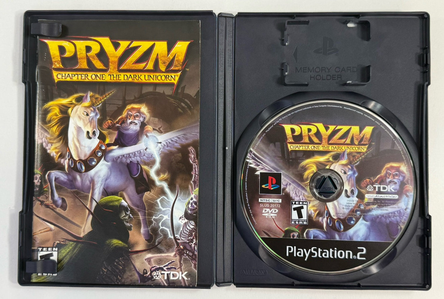 PRYZM Chapter One: The Dark Unicorn (Sony PlayStation 2, 2002) Game Case Manual