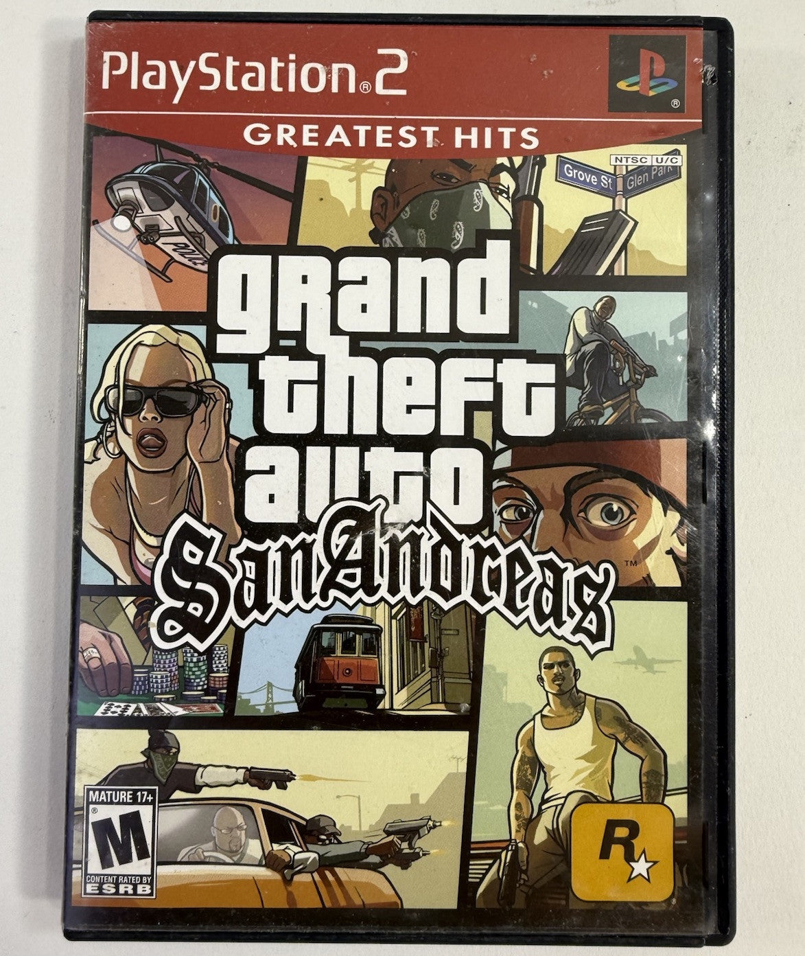 Grand Theft Auto: San Andreas (PlayStation 2, 2004) Game Case Manual Poster