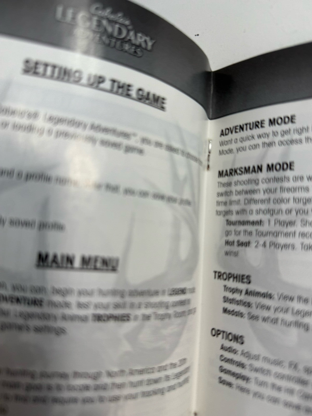 Cabela's Legendary Adventures (PlayStation 2, 2008) Game Case Manual - Tested