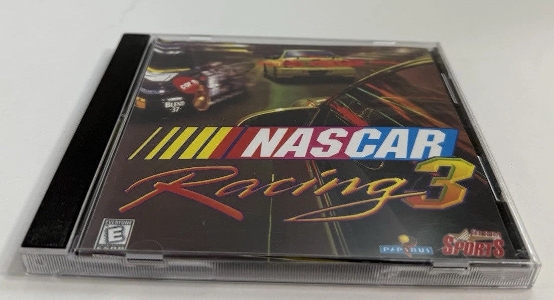 NASCAR Racing 3 (PC, 1999) Game, Case, Cover Art-Tested & Working-Rare Variant