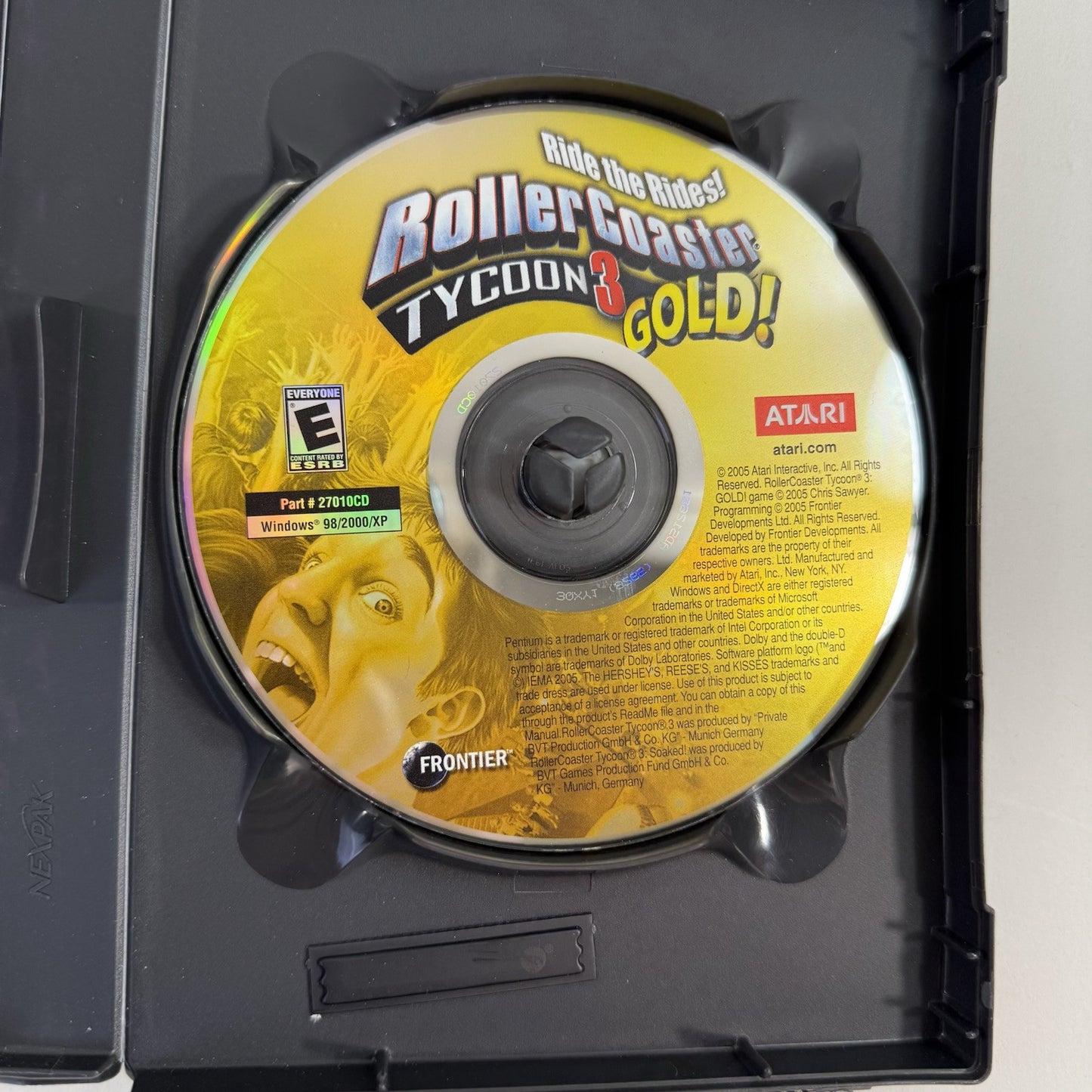 RollerCoaster Tycoon 3: Gold (PC, 2005) Game Case Manual