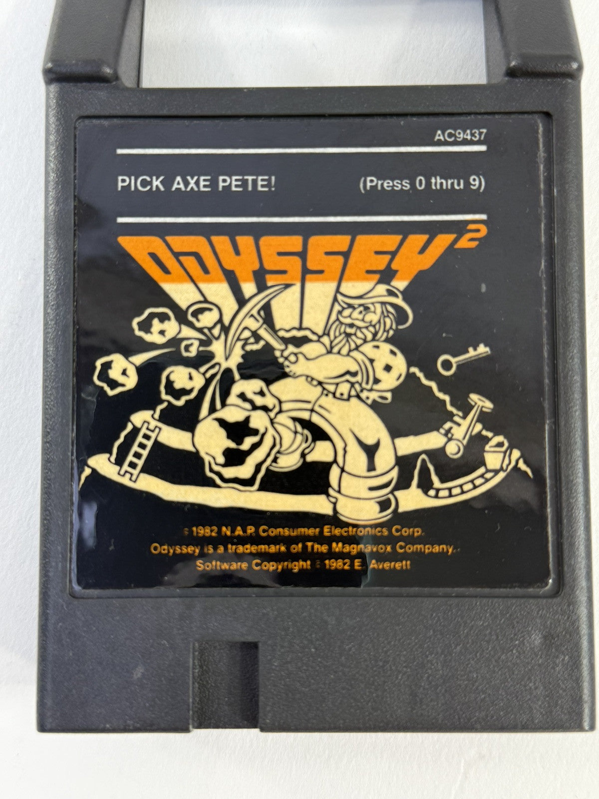 Pick Axe Pete! (Odyssey 2/Videopac, 1982) Game Box Manual - Tested and Working