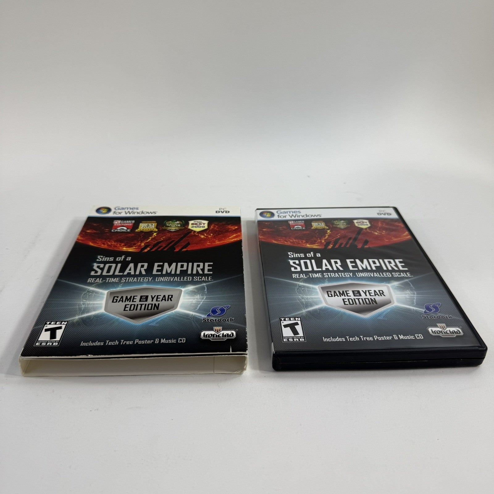 Sins of a Solar Empire: Game of the Year Ed. (PC, 2009) Game Case Manual Poster
