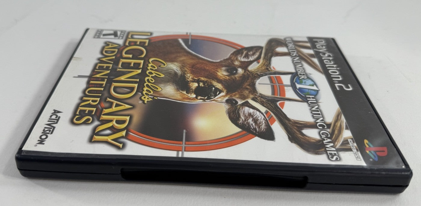 Cabela's Legendary Adventures (PlayStation 2, 2008) Game Case Manual - Tested