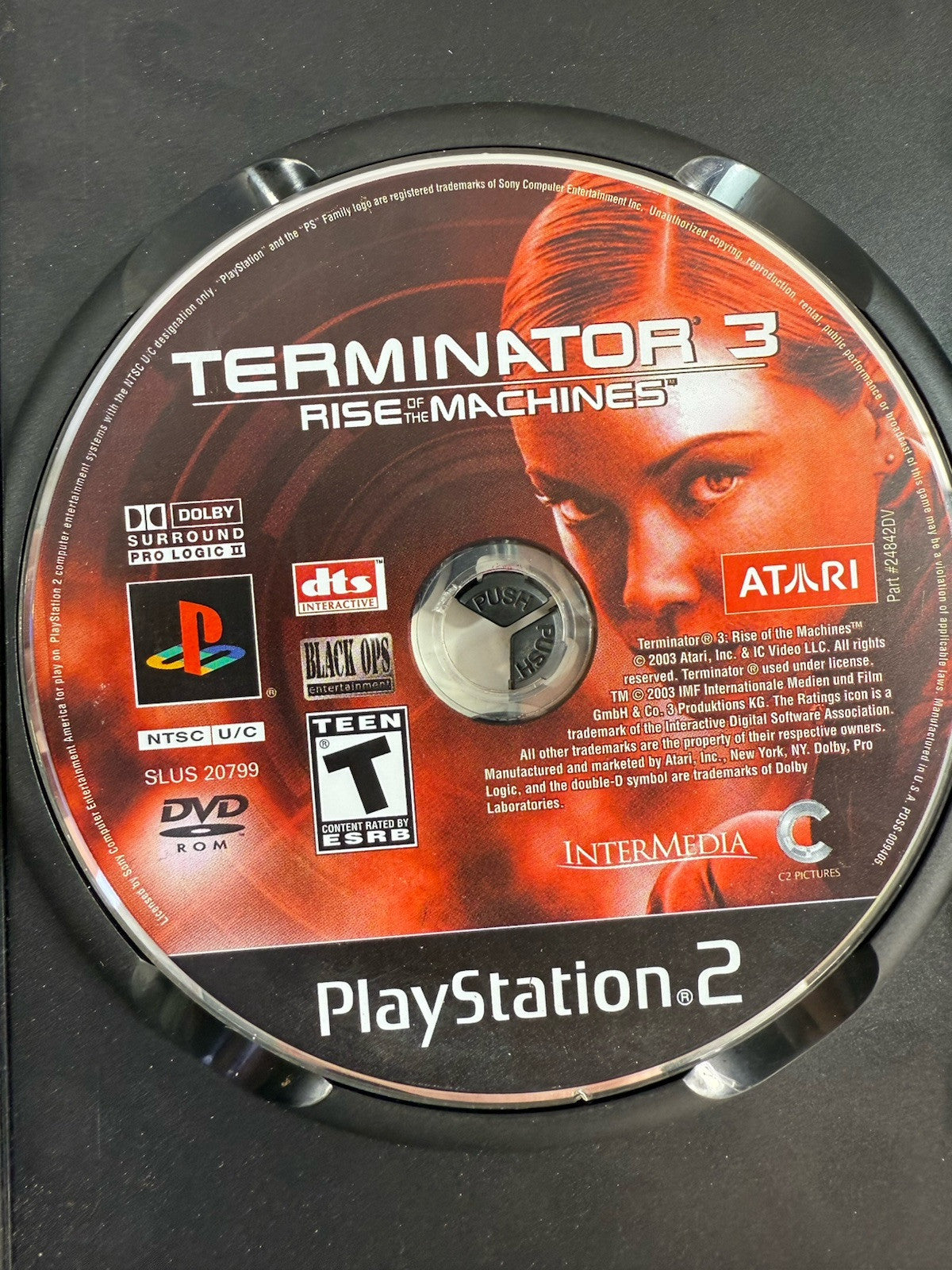 Terminator 3: Rise of the Machines (PlayStation 2, 2003) Game Case Manual-Tested