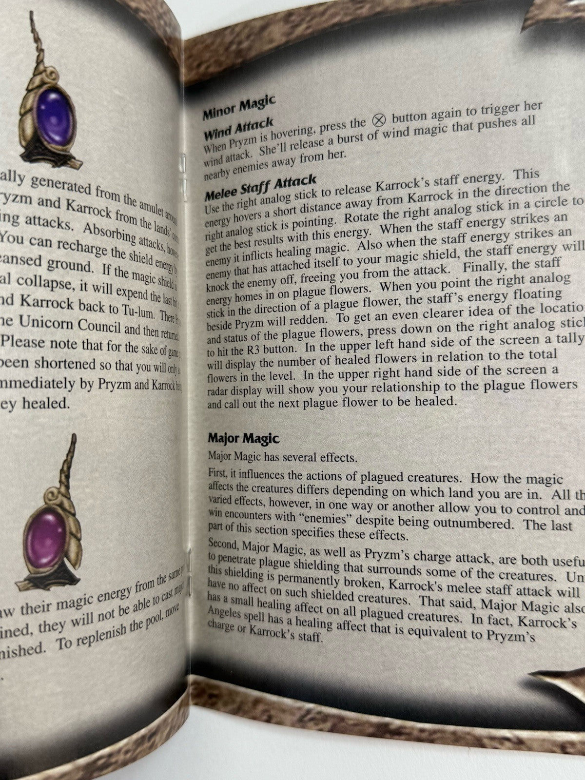 PRYZM Chapter One: The Dark Unicorn (Sony PlayStation 2, 2002) Game Case Manual