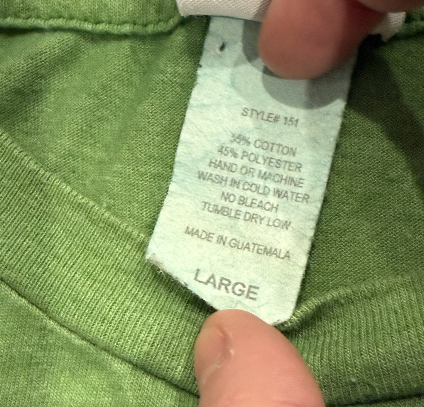 Junk Food Adult L Say Hello To My Little Friend Green St. Patrick's Day T-Shirt