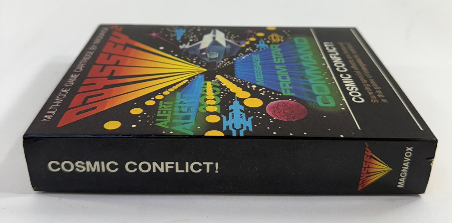 Cosmic Conflict!  (Magnavox Odyssey 2, 1978) Game Case Manual - Tested