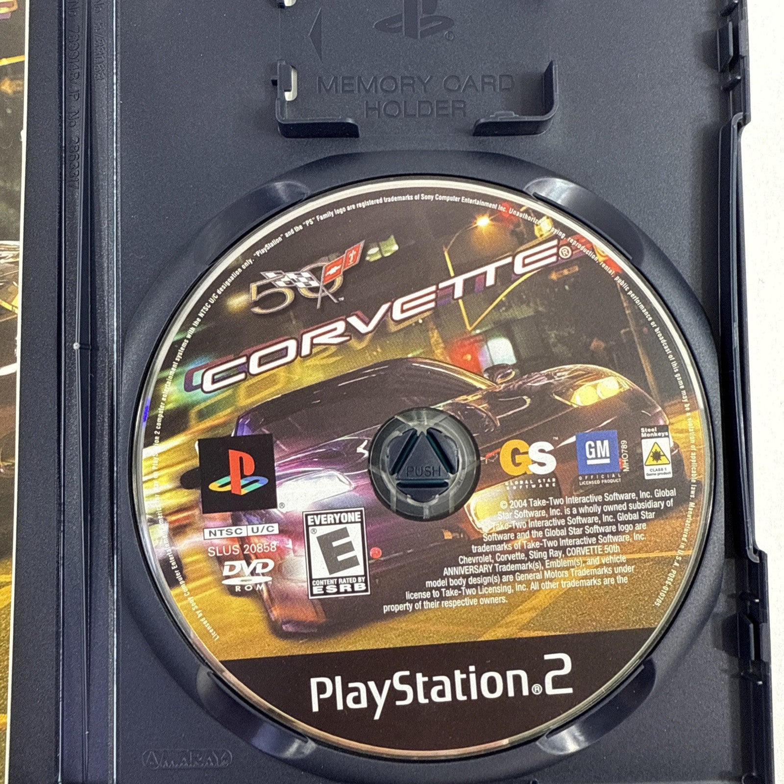 Corvette (Sony PlayStation 2, 2004) Game Case Manual - Tested and Working
