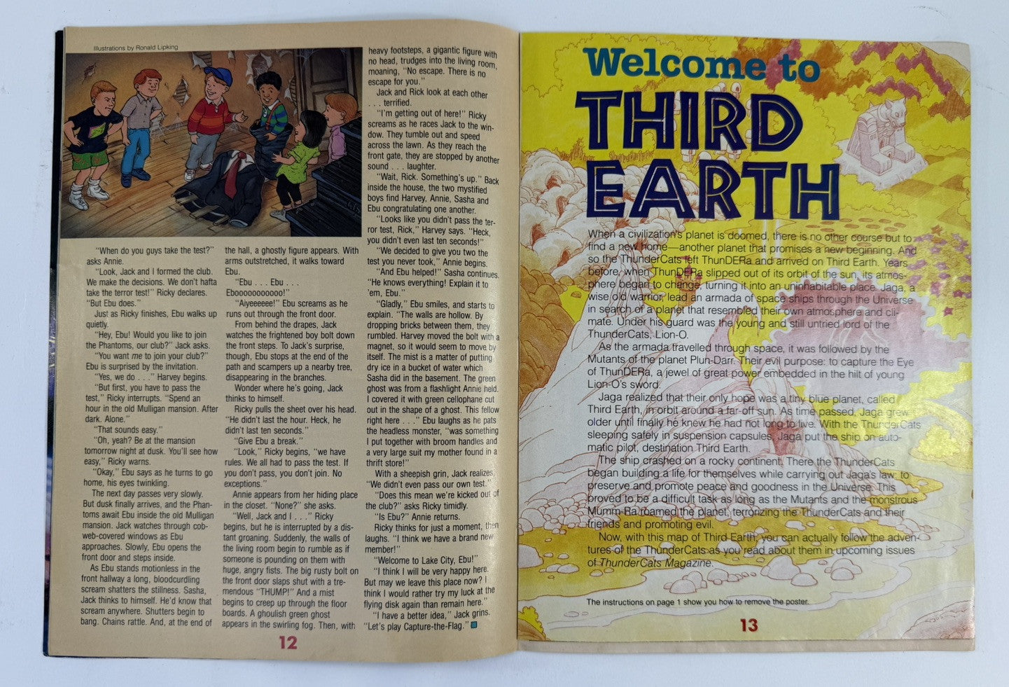 Thundercats Magazine #1  Winter 1987 - With Poster - Lorimar-Telepicture Inc.