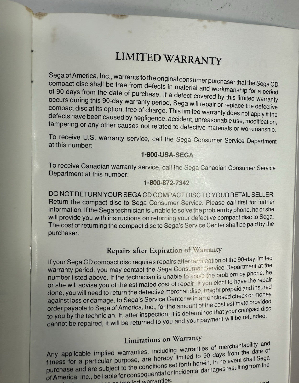 Eternal Champions: Challenge From the Dark Side (Sega CD, 1994) Manual and Reg.