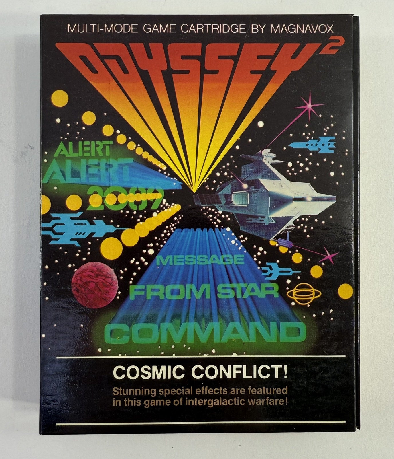 Cosmic Conflict!  (Magnavox Odyssey 2, 1978) Game Case Manual - Tested