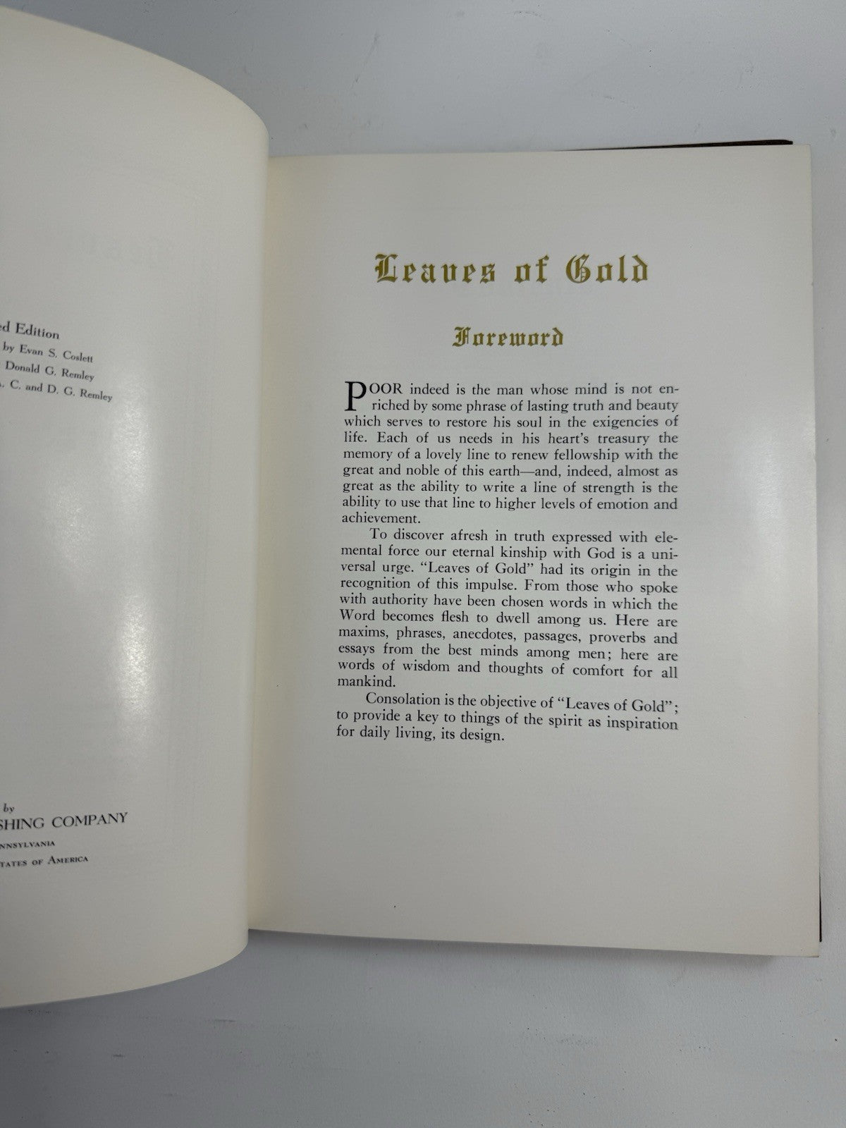 Leaves of Gold (Hardcover, 1948) Gold Revised Edition by Clyde Francis Lytle