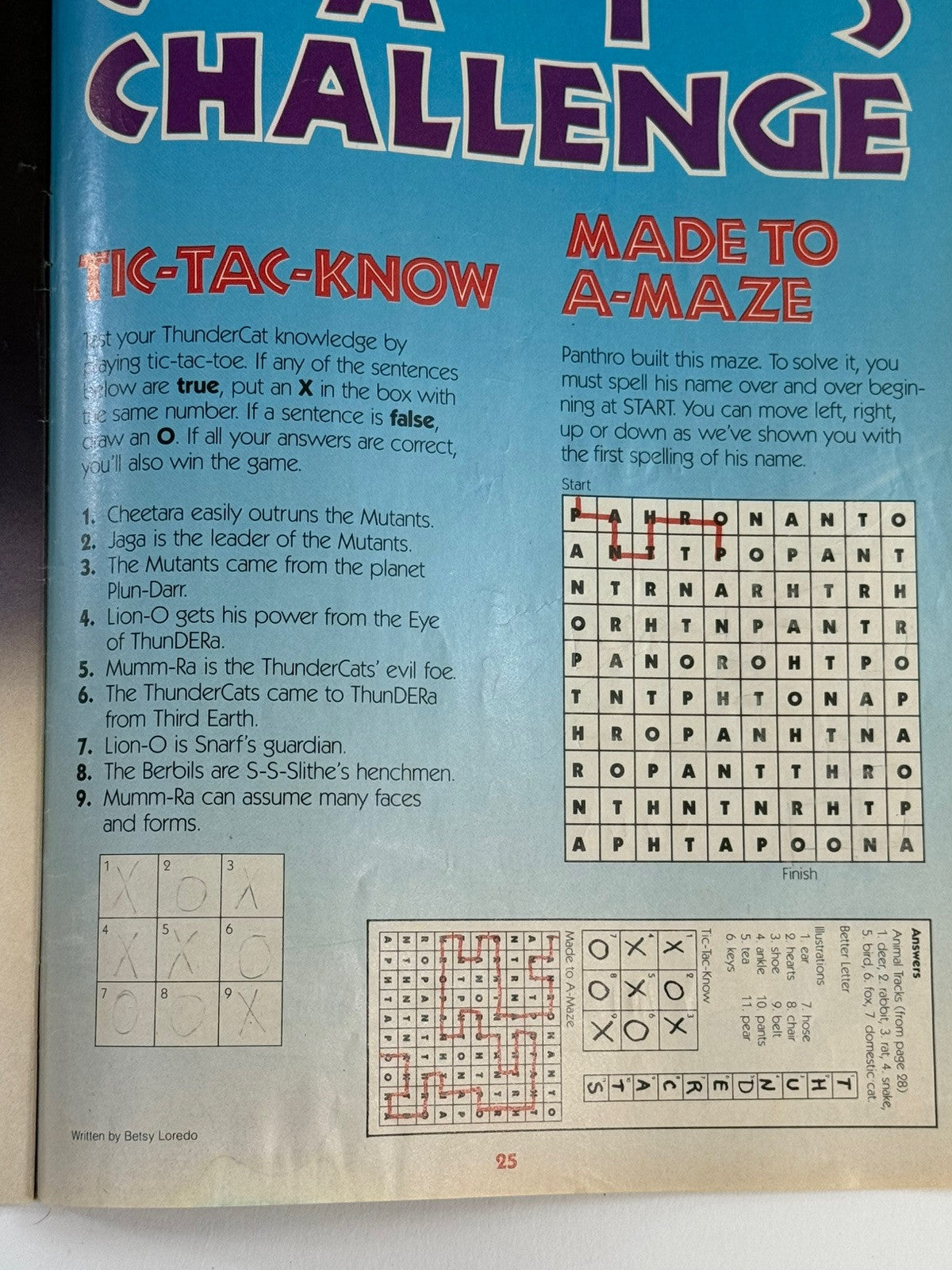 ThunderCats Magazine Summer 1987 Issue #3 - Poster Attached - Lorimar Publishing