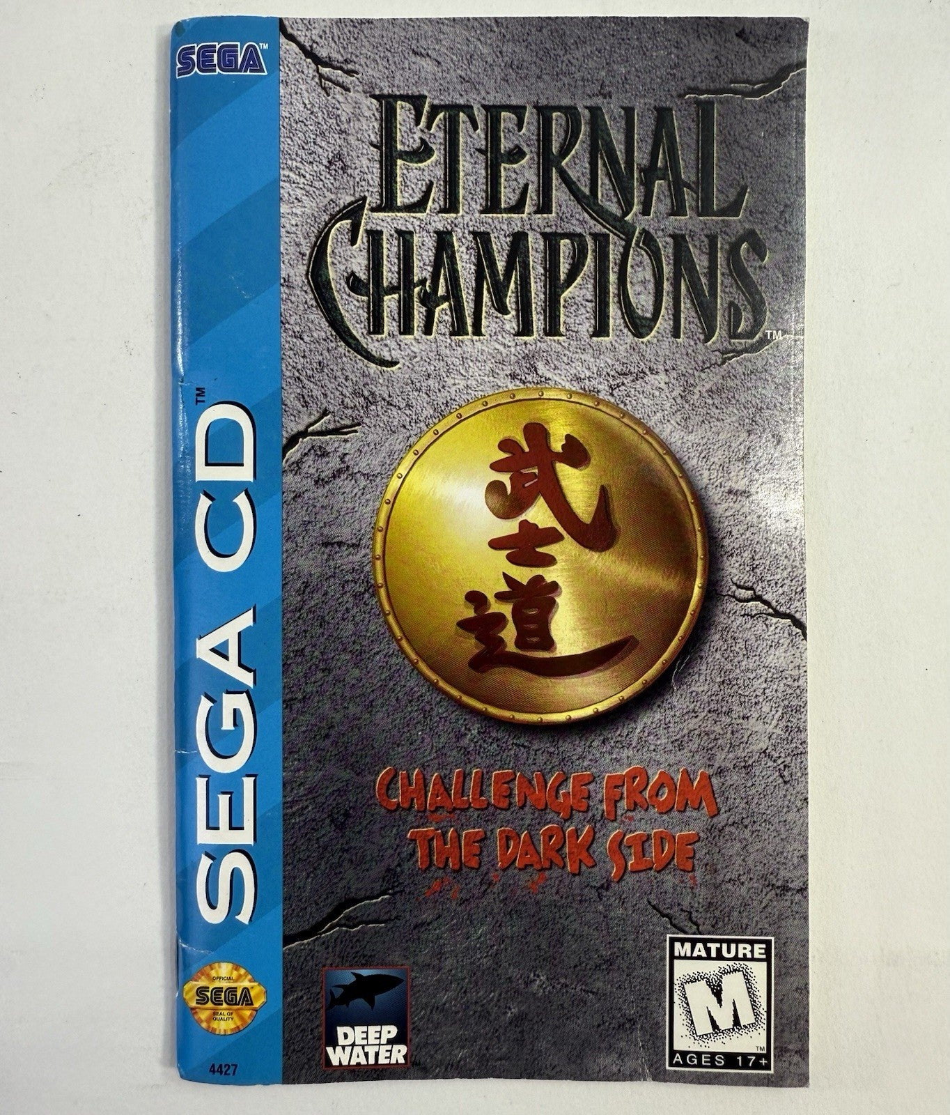 Eternal Champions: Challenge From the Dark Side (Sega CD, 1994) Manual and Reg.