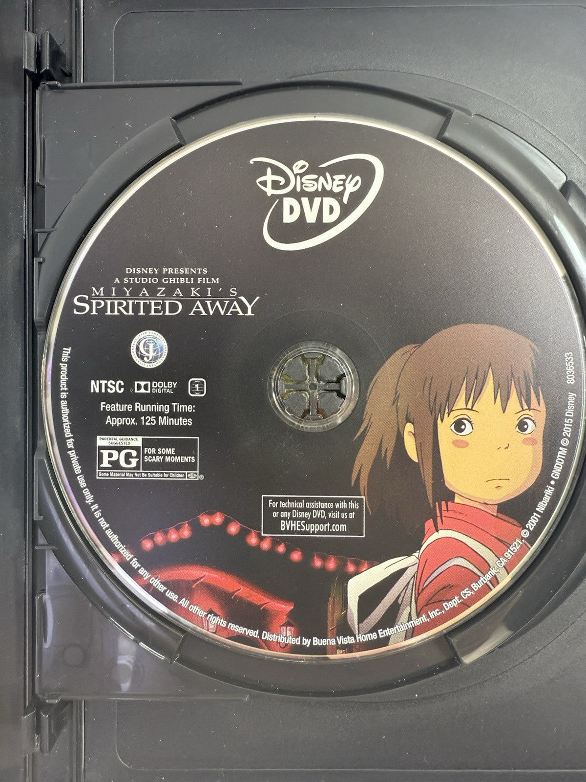 Spirited Away (DVD, 2015, 2-Disc Set) - Tested And Working