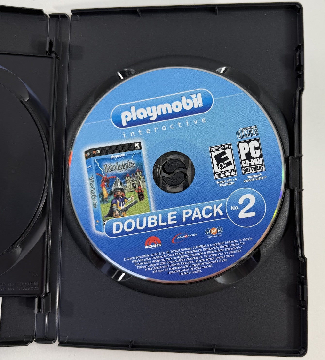 Playmobil Double Pack No. 2 Knights and Pirates (PC, 2010) Discs, Case, Insert