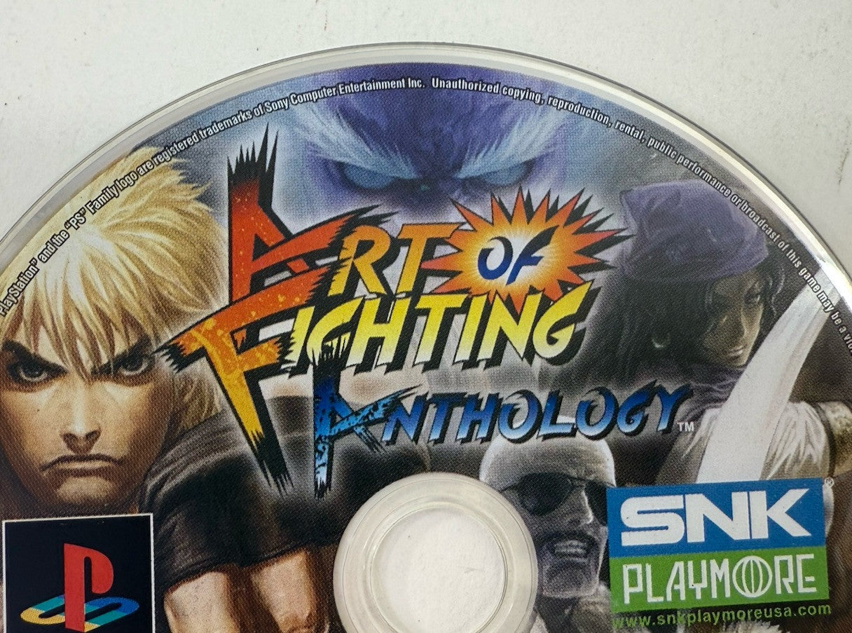 Art of Fighting Anthology (PlayStation 2, 2007) Black Label Game Disc - Tested