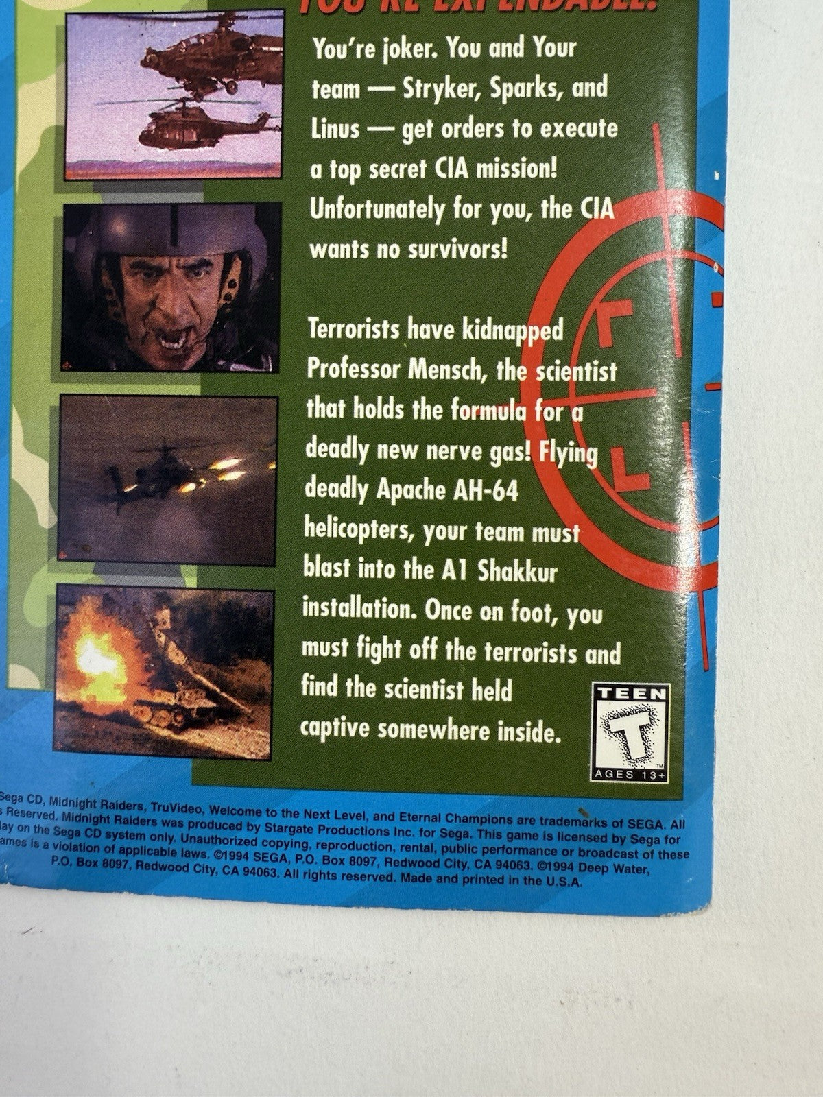 Eternal Champions: Challenge From the Dark Side (Sega CD, 1994) Manual and Reg.