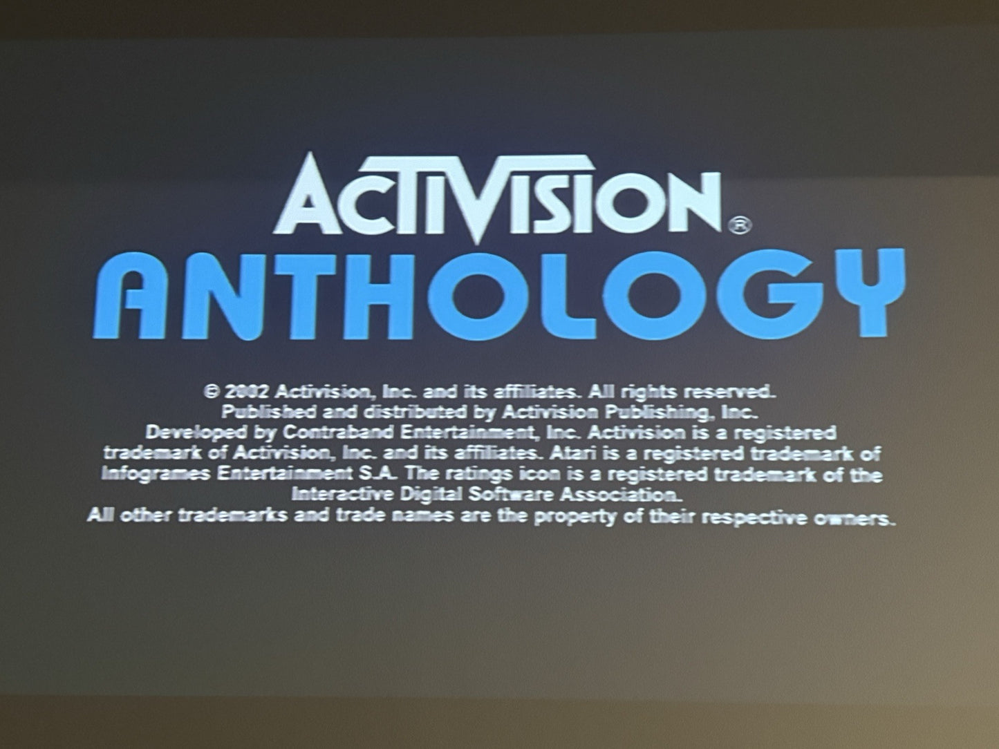 Activision Anthology (PlayStation 2, 2002) Game Case Manual Registration -Tested