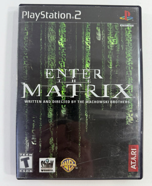 Enter the Matrix (Sony PlayStation 2, 2003) Game and Case - Tested and Working