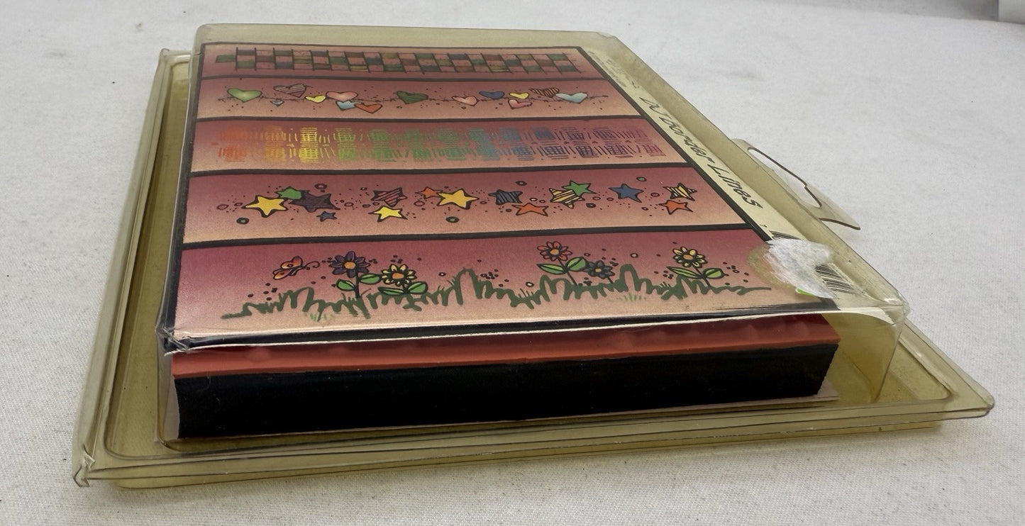 Dj Inker RMS 131 Border Lines Stamp Set - New