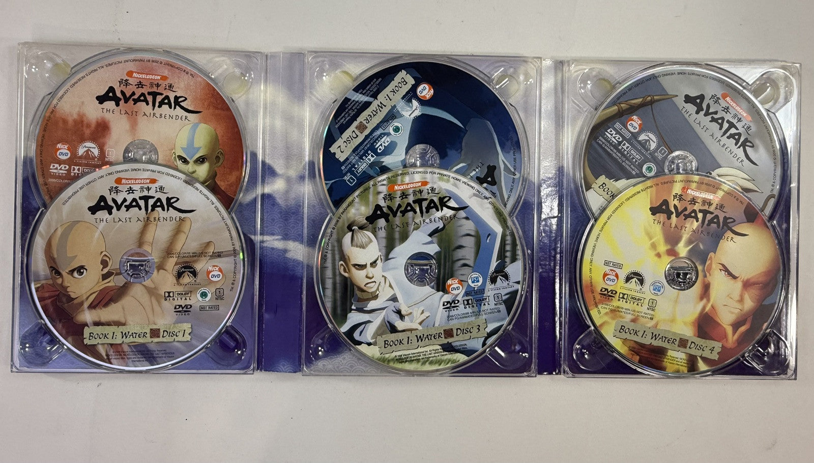 Avatar: The Last Airbender: The Complete Book 1 Collection  (DVD, 2006) Tested