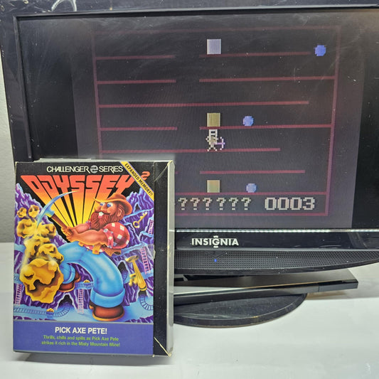Pick Axe Pete! (Odyssey 2/Videopac, 1982) Game Box Manual - Tested and Working