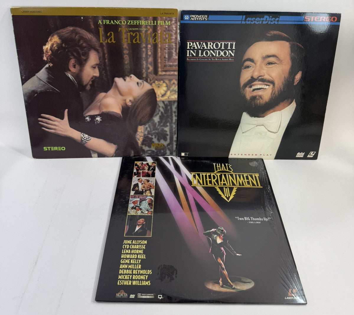 Pavarotti In London (Laserdisc Bundle) La Traviata, That’s Entertainment III