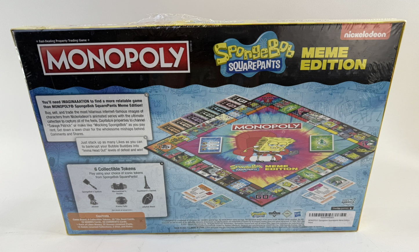 MONOPOLY: SpongeBob SquarePants Meme Edition - New, Factory Sealed