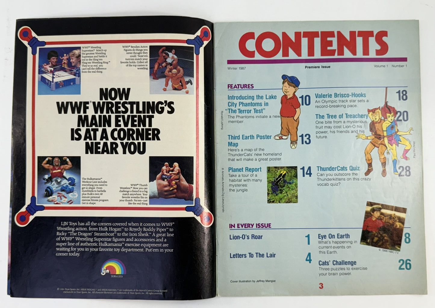 Thundercats Magazine #1  Winter 1987 - Without Poster - Lorimar-Telepicture Inc.