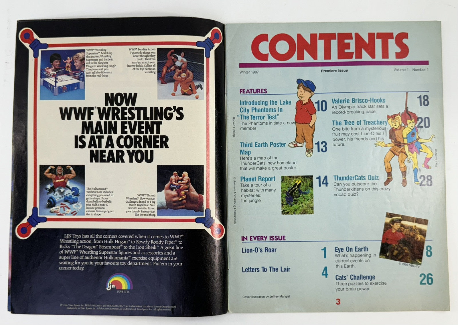 Thundercats Magazine #1  Winter 1987 - Without Poster - Lorimar-Telepicture Inc.