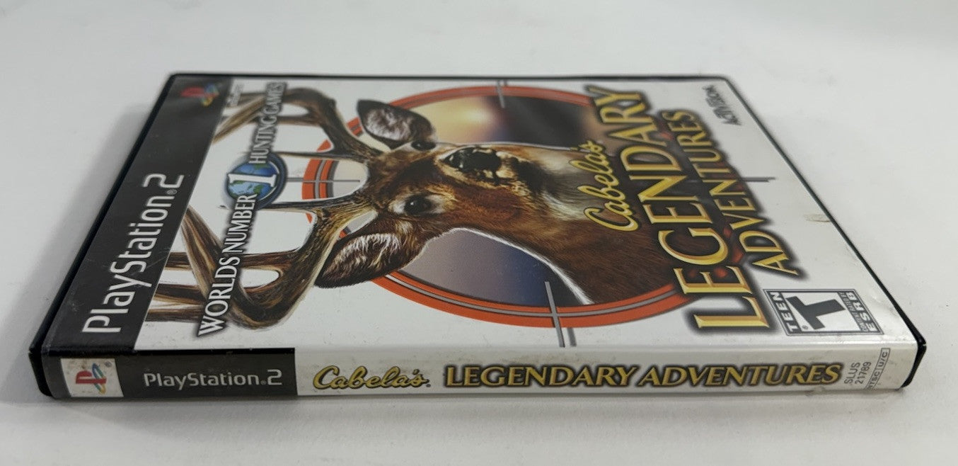 Cabela's Legendary Adventures (PlayStation 2, 2008) Game Case Manual - Tested