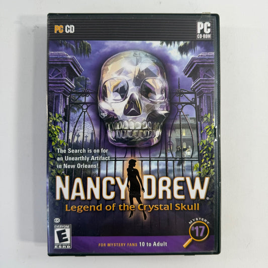 Nancy Drew: Legend of the Crystal Skull (PC, 2007) Discs Case Manual Insert