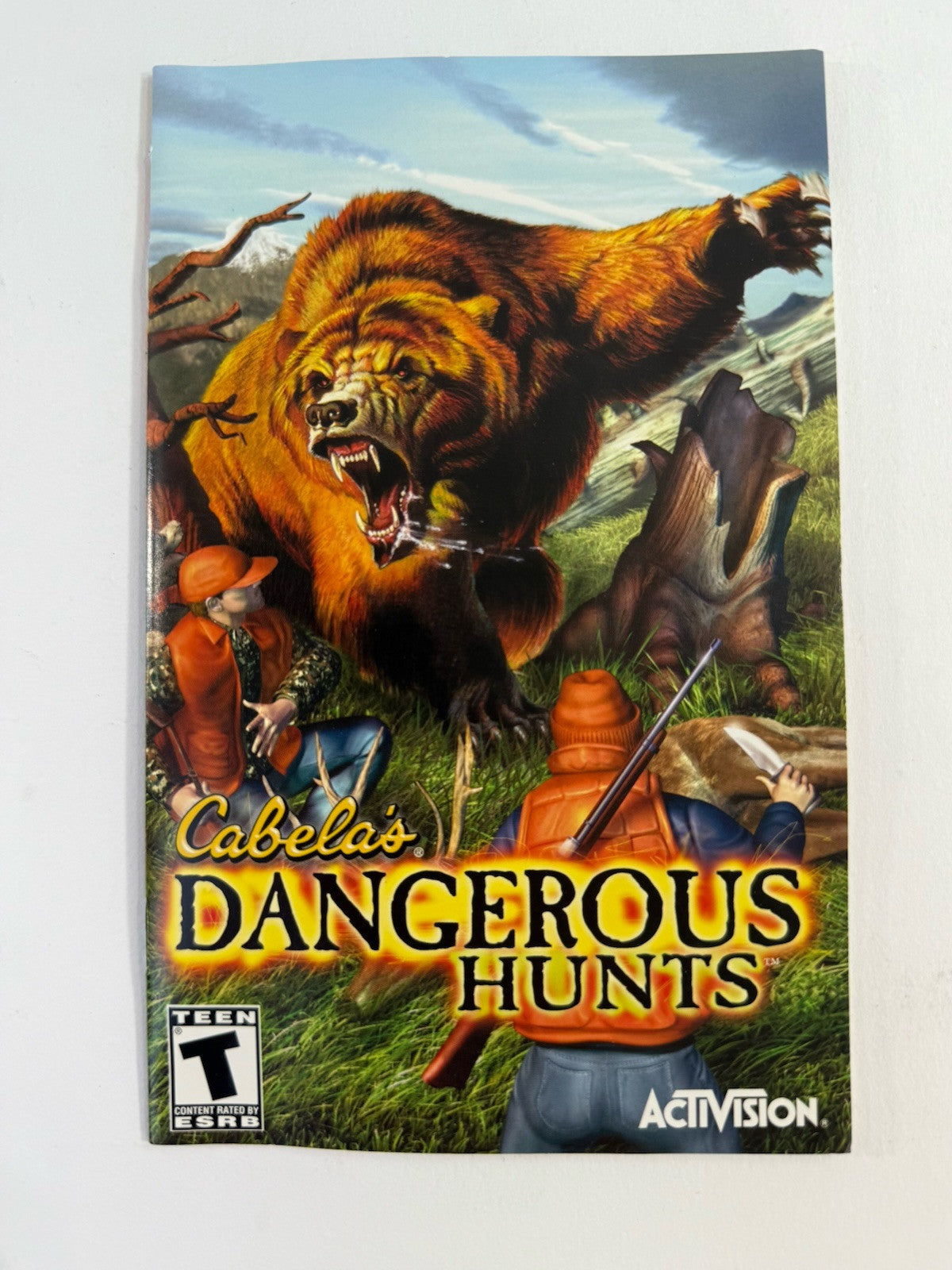 Cabela's Dangerous Hunts (PlayStation 2, 2003) Game Case Manual Registration