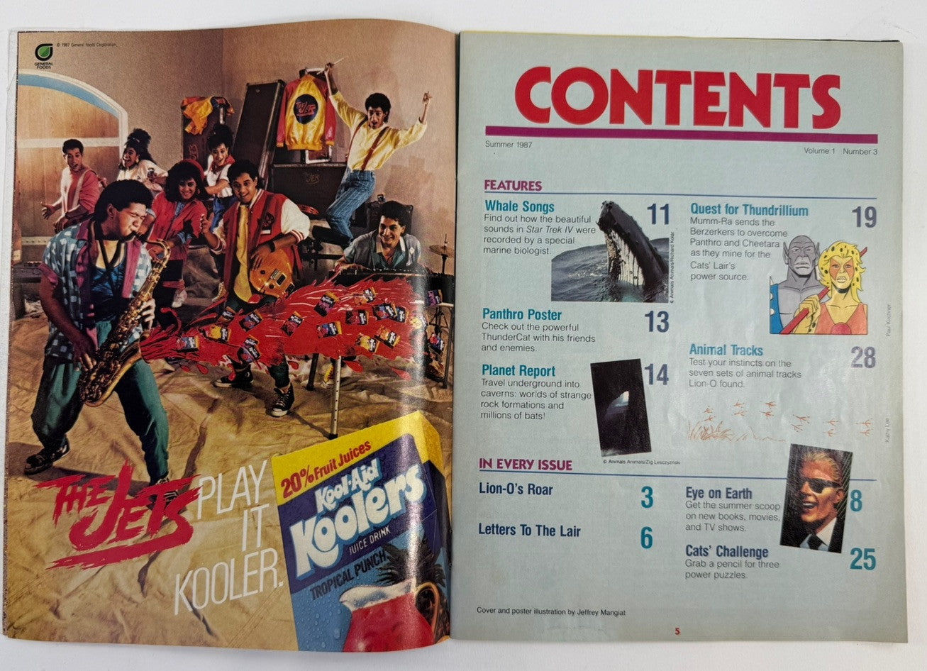 ThunderCats Magazine Summer 1987 Issue #3 - Poster Attached - Lorimar Publishing