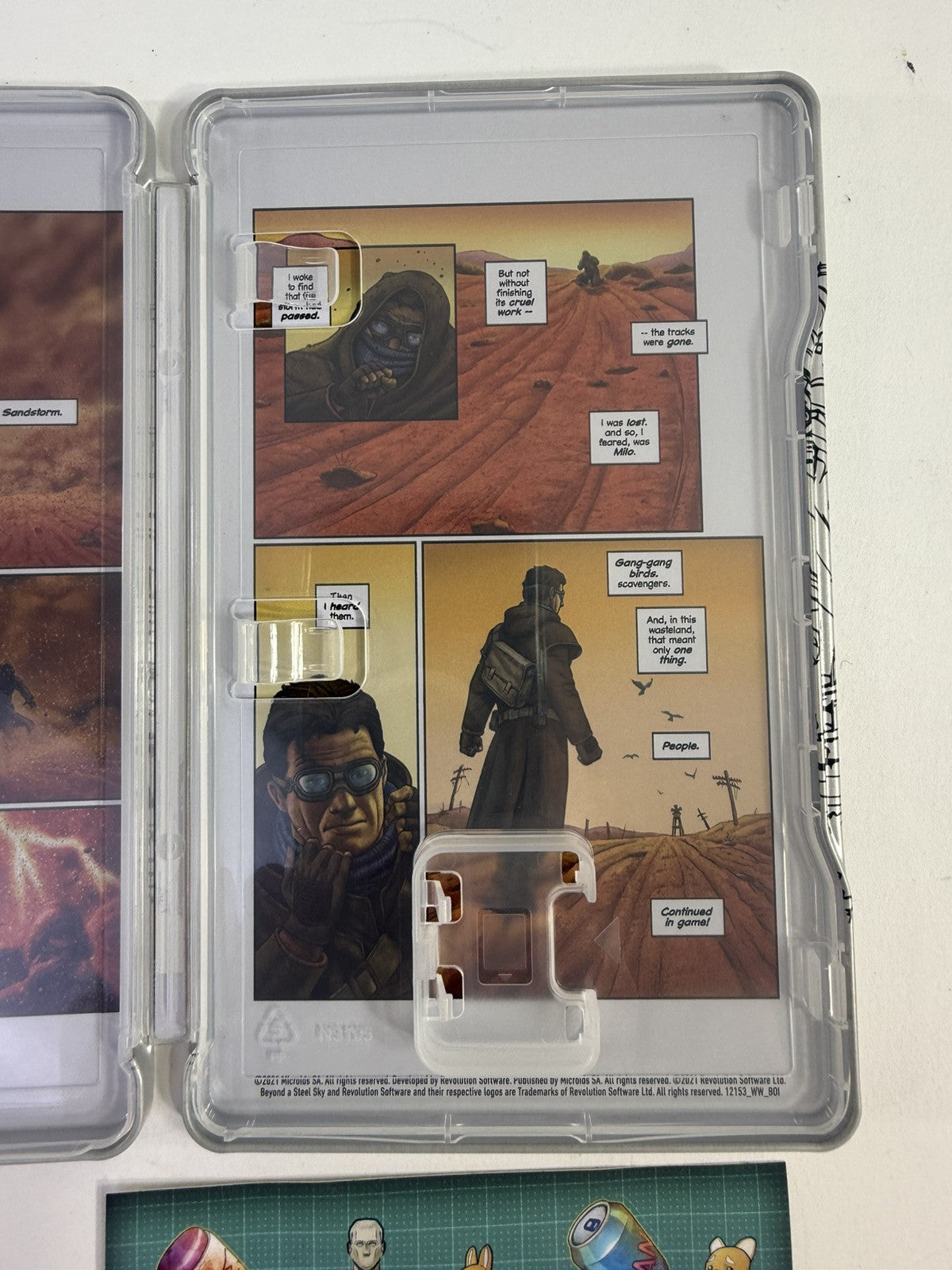 Beyond A Steel Sky (Nintendo Switch, 2021) Steel Book, Sleeve, Inserts Only