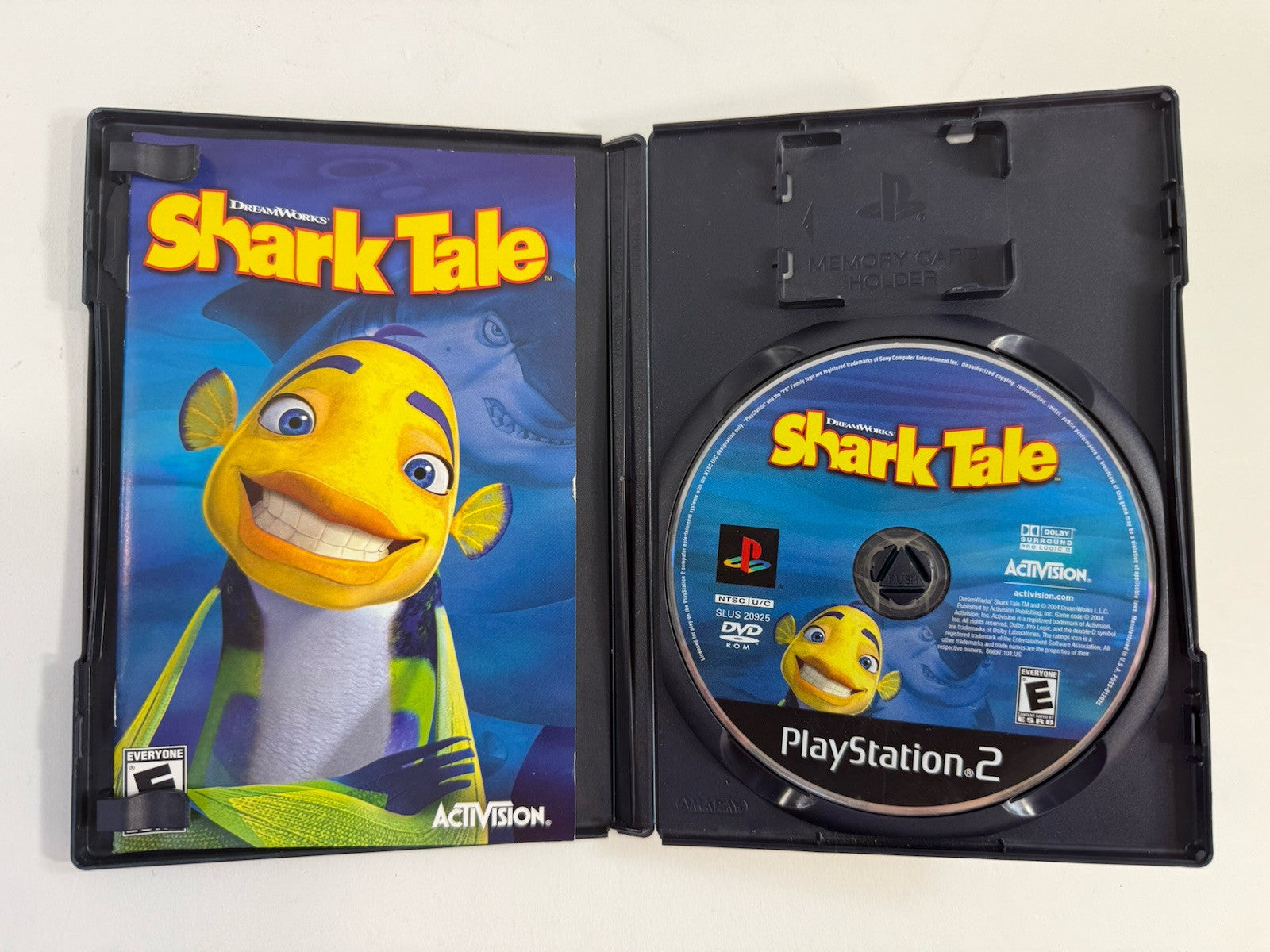 DreamWorks' Shark Tale (Sony PlayStation 2, 2004) Game Case Manual - Tested