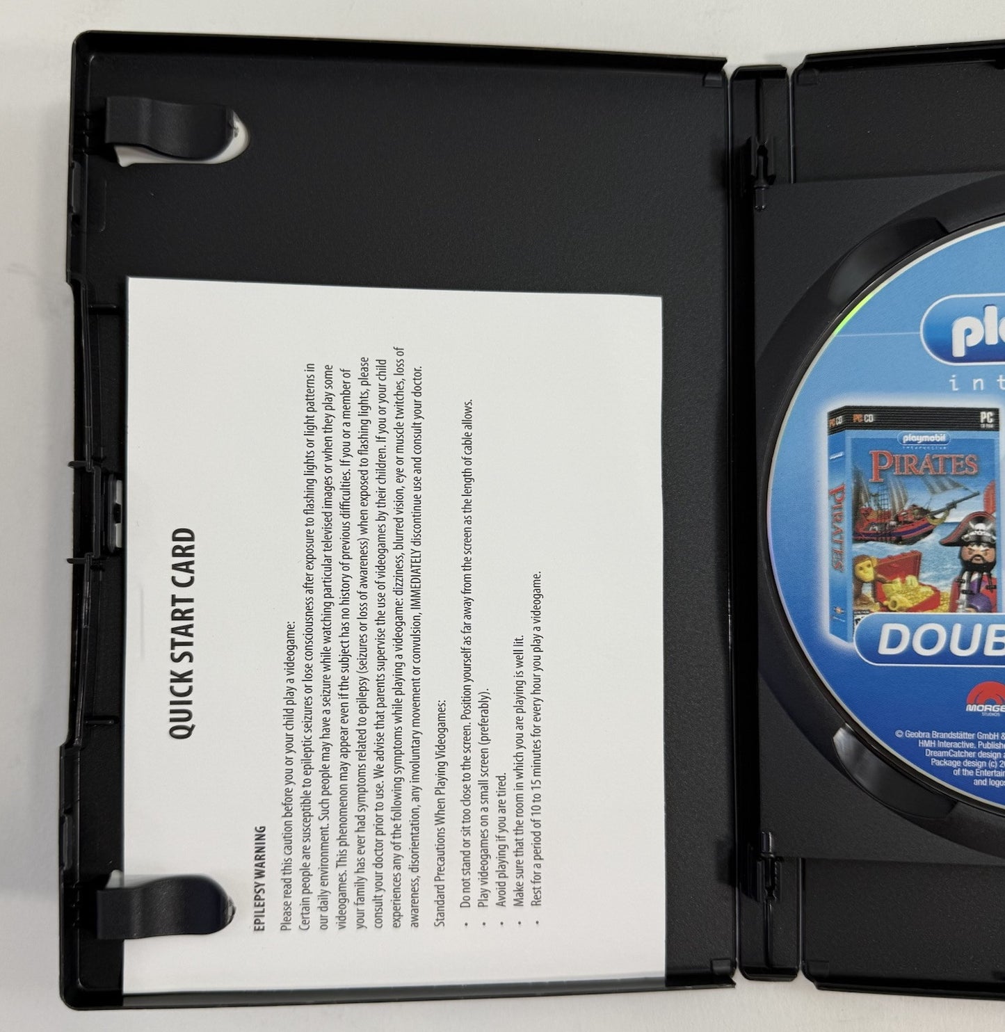 Playmobil Double Pack No. 2 Knights and Pirates (PC, 2010) Discs, Case, Insert