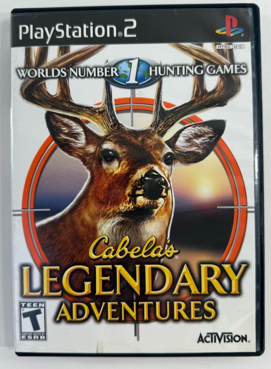 Cabela's Legendary Adventures (PlayStation 2, 2008) Game Case Manual - Tested