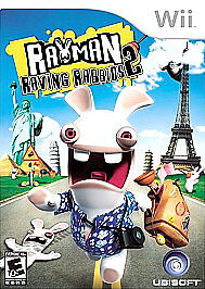 Rayman Raving Rabbids 2 (Nintendo Wii, 2007) Game Disc - Tested and Working
