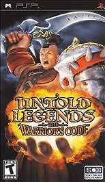 Untold Legends: The Warrior's Code (Sony PSP, 2006) Game Case Manual - Tested