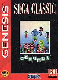 Columns (Sega Genesis, 1990) Game and Manual - Tested and Working