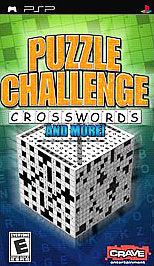 Puzzle Challenge: Crosswords and More (Sony PSP, 2006) Game Case Manual - Tested