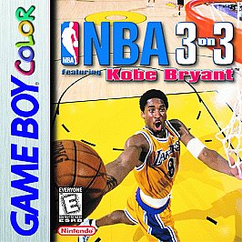 NBA 3 on 3 featuring Kobe Bryant (Nintendo Gameboy Color, 1999) Game Cartridge 