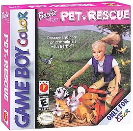 Barbie Pet Rescue (Nintendo Game Boy Color, 2001) Game Cartridge - Tested