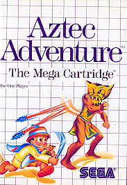 Aztec Adventure (Sega Master System, 1988) Game and Case - Tested - Read