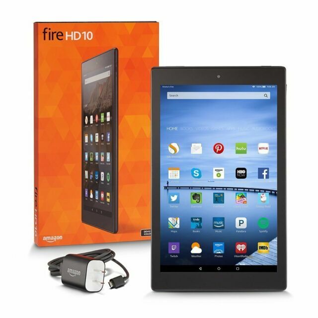 Amazon Fire HD 10 (5th Generation) White Tablet - Tested And Working
